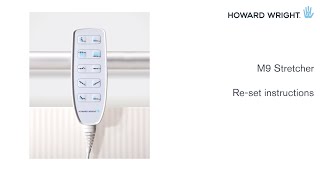 Reset instructions for the M9 Stretcher.