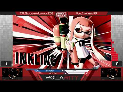 CFL Smackdown 206 Ultimate - Dyr (Inkling) vs Yipes (Purple) - Pools