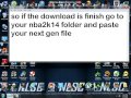 How to install next generation in nba2k14
