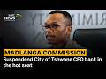 Suspended Tshwane CFO Gareth Mnisi Back In The Hot Seat