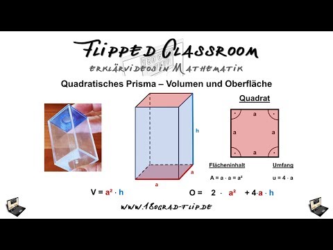 Quadratisches Prisma - Volumen und Oberfläche