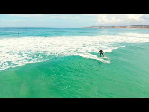 Drone footage of fun waves at Guvvos