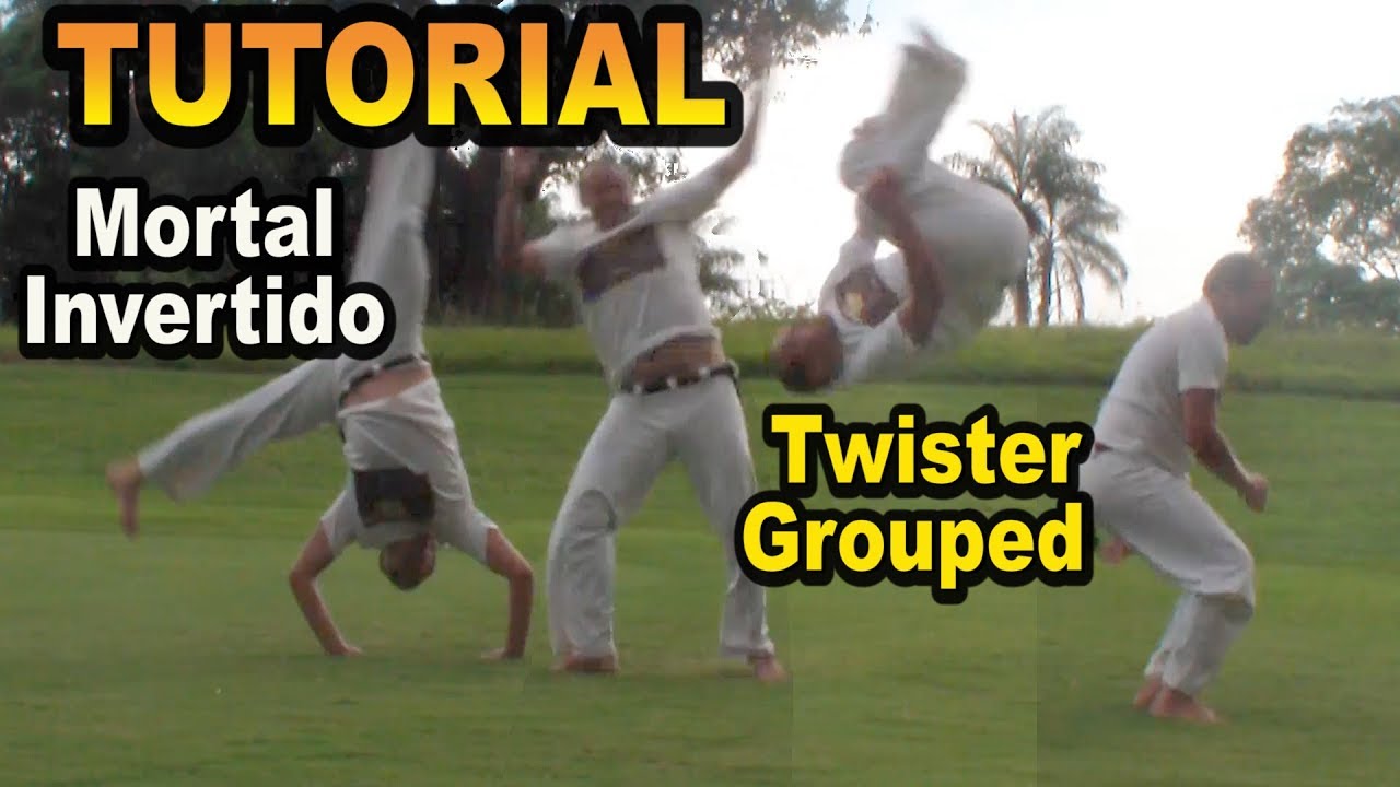 Capoeira Tutorial#46 (Mortal invertido /Backflip 180 /Twister grupado /Salto Americano /Terra samba)