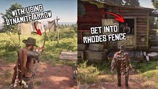 Rhodes Fence Robbery Using Dynamite Arrow in RDR2 | PrinSanity