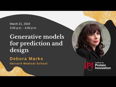 Debora Marks at IPI: Generative models for prediction and design