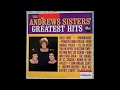 The Andrews Sisters   The Shrine Of St.  Cecilia