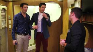 The Property Brothers Try to Sell Nick Jonas a Dressing Room at #iHeartRadio Music Festival
