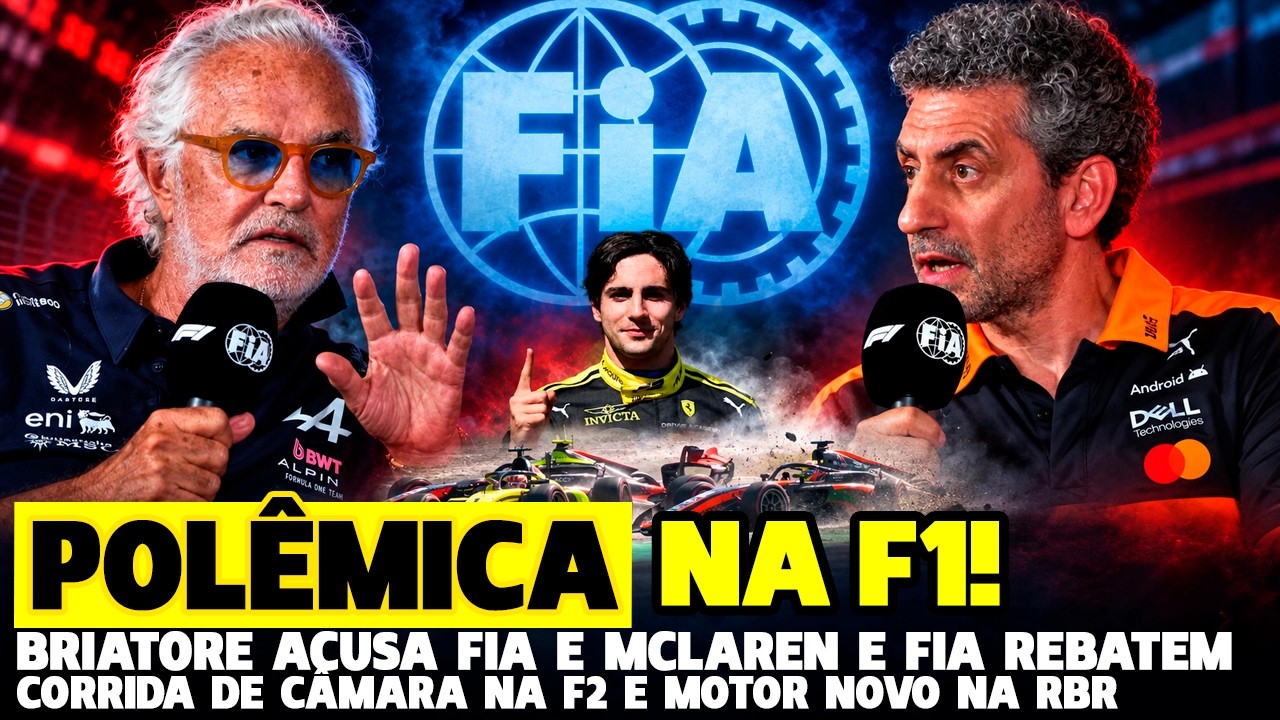 🚨TRETA NA F1: BRIATORE ACUSA PESADO A FIA E MCLAREN! FIA RESPONDE + CÂMARA NA F2 | FÓRMULA 1