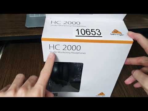 Распаковка и демнстрация наушников Behringer HC 2000