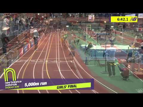 Girls 5000m Section 2 - New Balance Indoor Nationals 2012