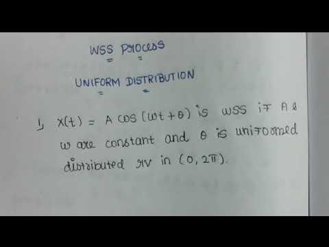 WSS process -Uniform distribution problem explaination in Tamil | pqt | probability & queuing theory