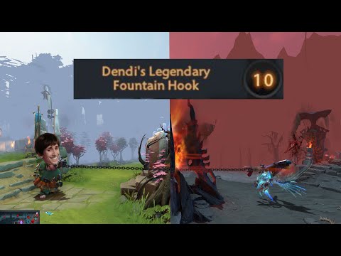 If Pudge has Dendi's Fountain Hook Talent