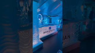 Ice bar aboard Norwegian Getaway was a cool experience! #icebar #cruise #norwegian