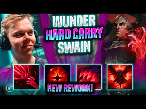 WUNDER HARD CARRY WITH SWAIN NEW REWORK! - FNC Wunder Plays Swain Top vs Tryndamere! | Season 2022