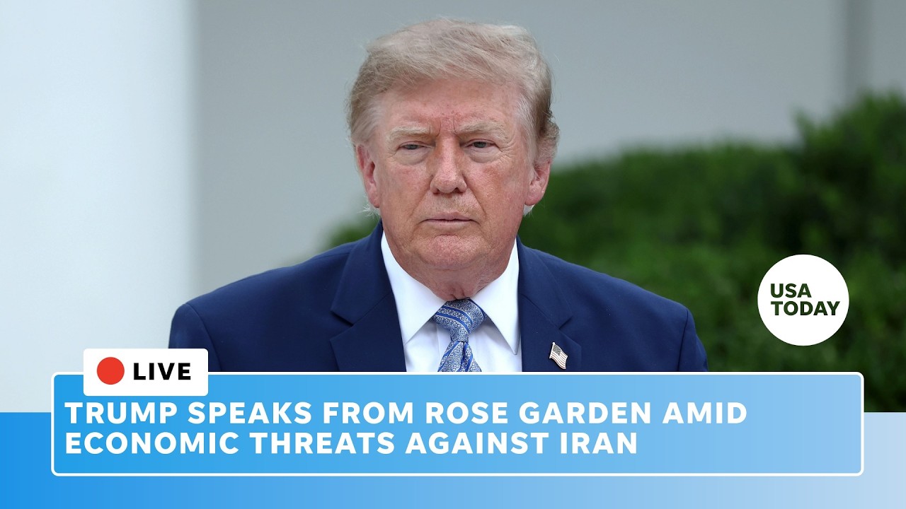 Live: Trump hosts Rose Garden event after threatening Iran with 'Operation Economic Outcast'