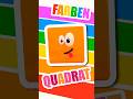 Das QUADRAT FORMEN FARBEN Lernen Titounis Farben Songsforkids Formen Quadrat