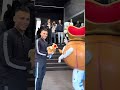 Lautaro greeted by Real Sociedad mascot ??