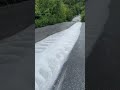 Dump truck water out the back