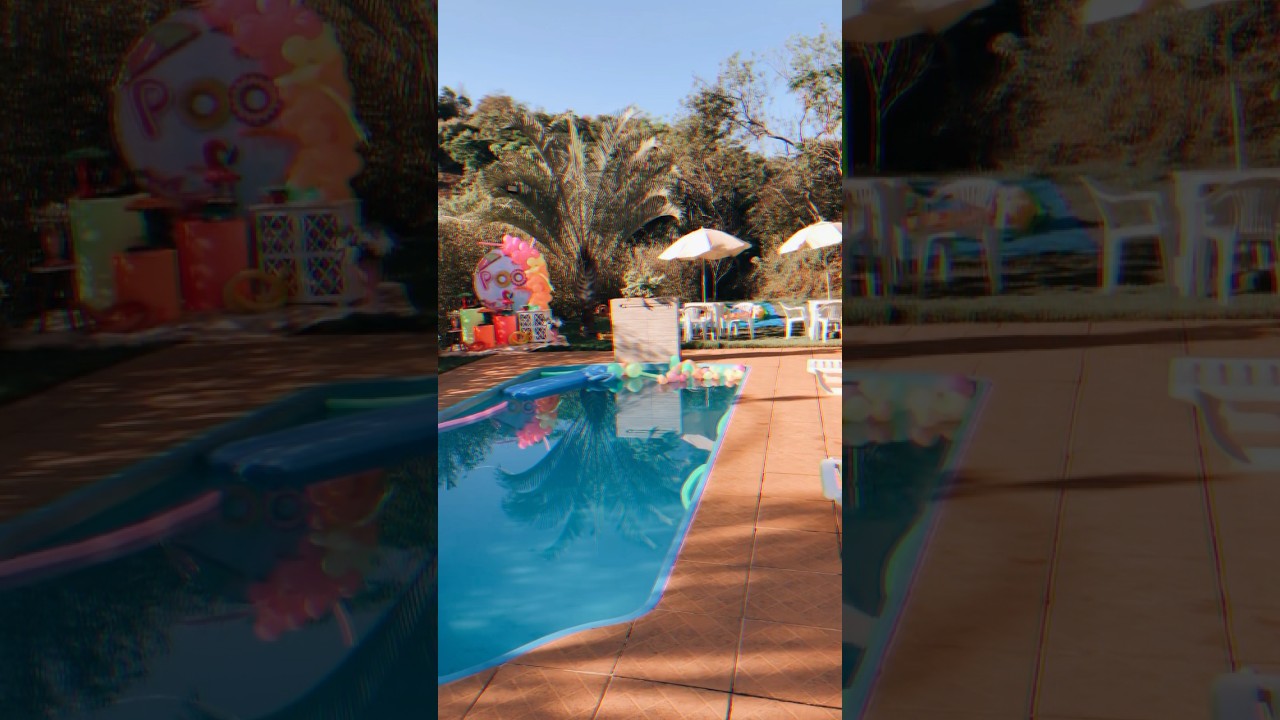 E esse antes e depois aqui pessoal !!! #aniversario #poolparty #fps #familia #5anos