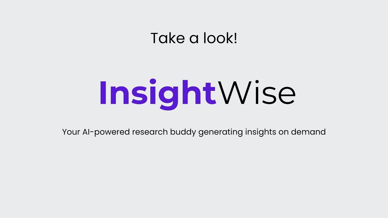 InsightWise Introduction