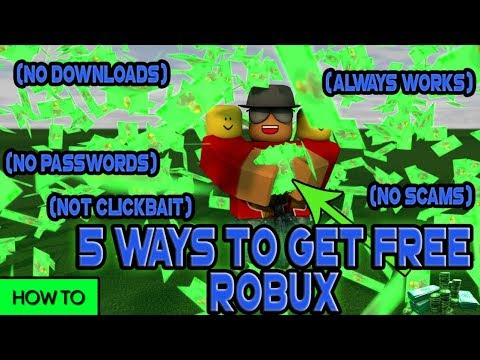 How To Get Free 5 Robux - free 5 robux no password needed youtube