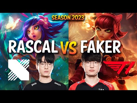 DRX Rascal vs T1 Faker - Rascal NEEKO vs Faker ANNIE Mid - KR Ranked
