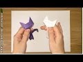 Кошечка из бумаги / Оригами из бумаги на русском 