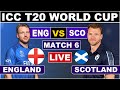 Live: ENG V SCO 6th T20I, Barbados | Live Score & Commentary | ICC T20WC 2024 | Rain Update Live