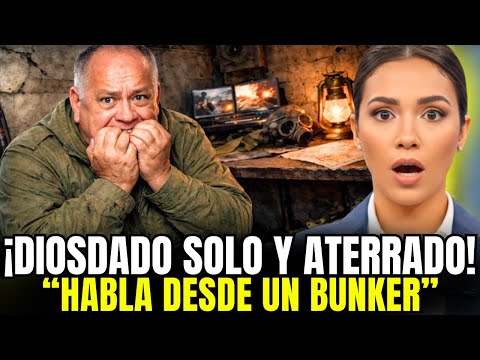 💥1 MINUTE AGO!💥 Diosdado Cabello confesses to being terrified and takes refuge in a bunker