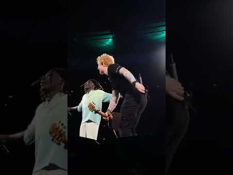 Ed sheeran and Fireboy DML perform Peru at wembley stadium