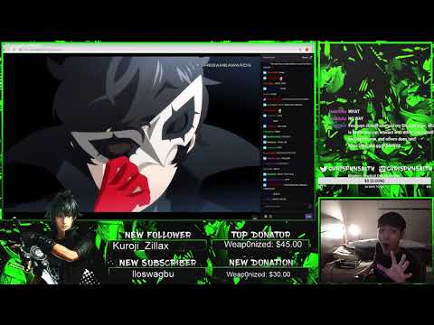 Smash Bros Ultimate Persona 5 Joker Reaction Gamer's Award 2018