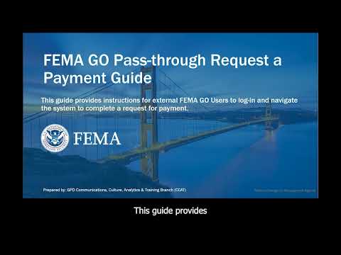 Fema Go Pass Through Request A Payment