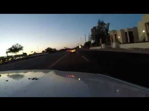 ride to the mall with GoPro on hood