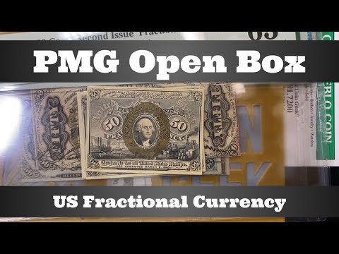 PMG Open Box - A Handful of US Fractional Currency Notes