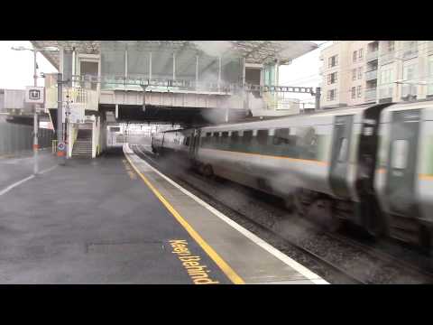 Irish Rail 201 loco 231 + 9001 pass Clongriffin for Belfast Central