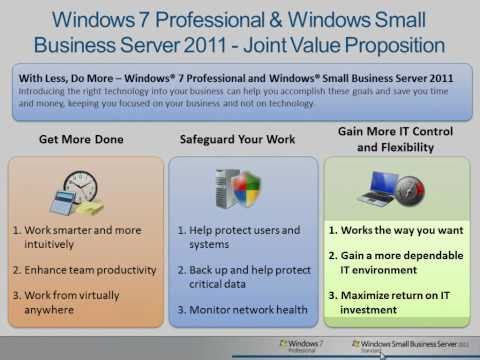 Windows SBS 2011 Standard & Windows 7 Pro - Applications & Virtualization