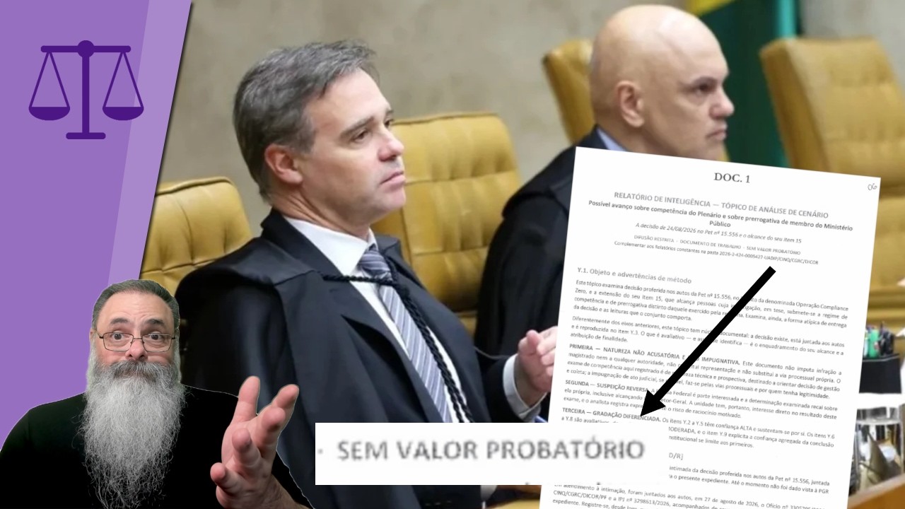 MORAES USA RELATÓRIO ILEGAL, APÓCRIFO, sem VALOR PROBATÓRIO e FEITO por IA para ACUSAR MENDONÇA