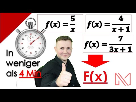 1/x Stammfunktion bilden lernen in 4 Minuten| 🤞mega einfach🤞 | Kugelsichere Anleitung fürs Abi