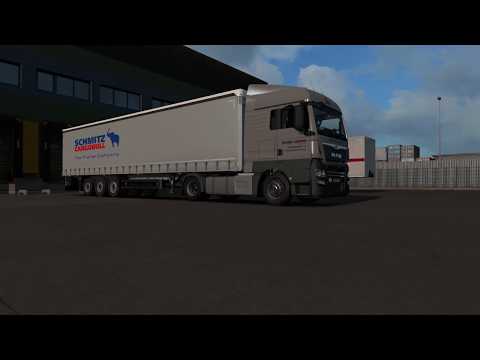 ETS 2 1.36 MAN TGX E6 by Madster / Schmitz Cargobull by fred  Hamburg - Kiel