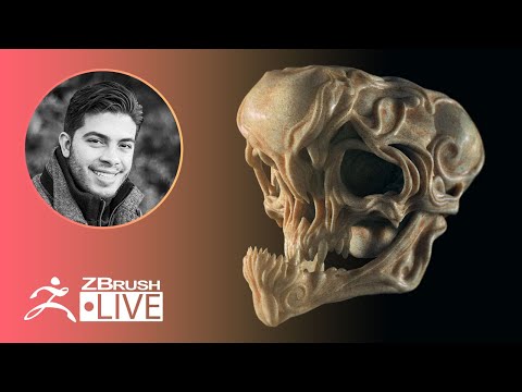 ZBrush Guides: 3D Model a Creature Skull #withme! - Pablo Muñoz Gómez - Part 2
