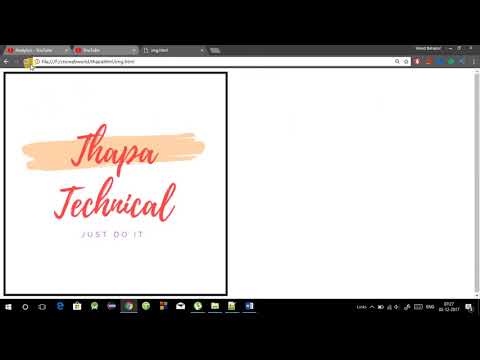 HTML tutorial in Hindi part 4 How to use Image tag in html with example in hindi