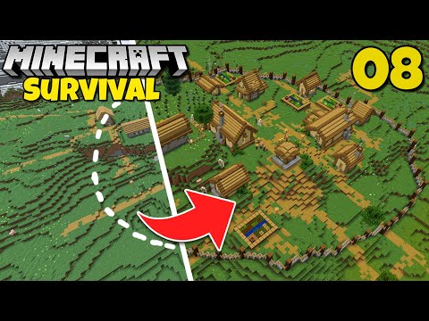 I Transformed a VILLAGE in Minecraft 1.18 | Survival Let's Play #8
