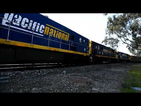 Pacific National Freight Trains in the Adelaide Hills South Australia  28th June 2023