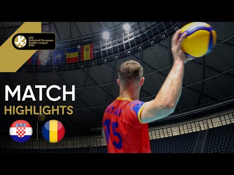  Highlights | Croatia vs. Romania - CEV Volleyball European Golden League 2025 | Men 