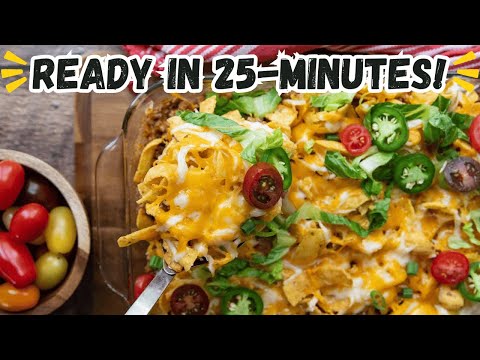 25-Minute Walking Taco Casserole (Family Favorite Weeknight Dinner!)
