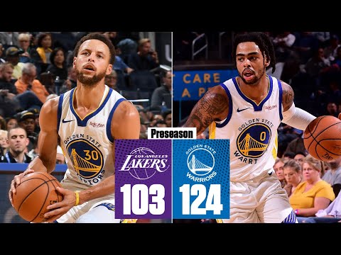 Steph Curry and D'Angelo Russell score 61 points in Warriors' win vs. Lakers | 2019 NBA Highlights