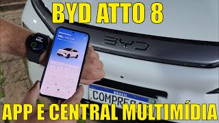 BYD Atto 8 - App BYD e central multimídia