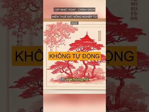 [Lưu ý] Miễn Thuế Đất Nông Nghiệp Cho Hộ Nghèo 2026: Hồ Sơ, Th... #Shorts
