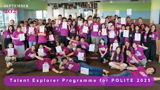 September 2025, Talent Explorer Programme (TEP) for POLITE 2025