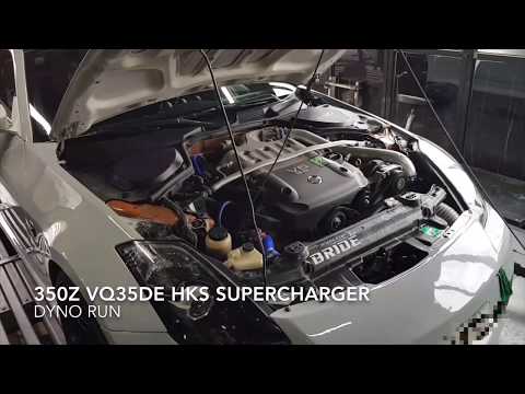 350z HKS supercharger Dyno normal engine Final gear 4.111 350HP